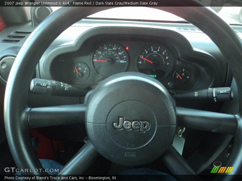 Flame Red / Dark Slate Gray/Medium Slate Gray 2007 Jeep Wrangler Unlimited X 4x4