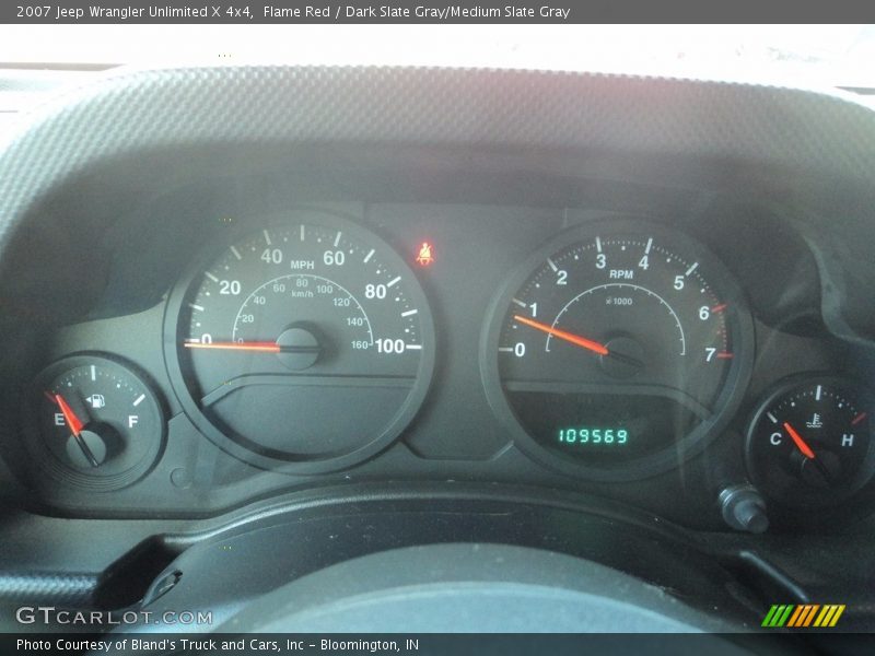Flame Red / Dark Slate Gray/Medium Slate Gray 2007 Jeep Wrangler Unlimited X 4x4