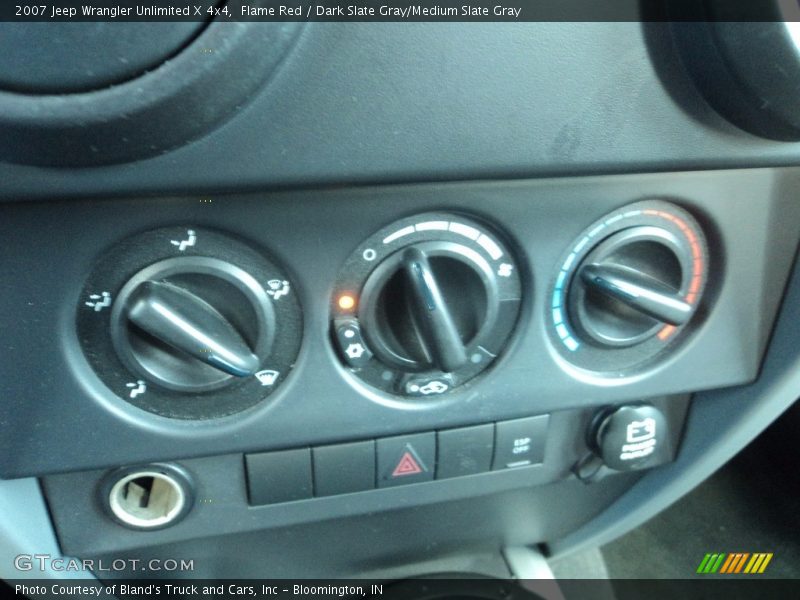 Flame Red / Dark Slate Gray/Medium Slate Gray 2007 Jeep Wrangler Unlimited X 4x4