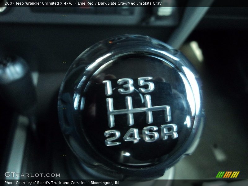 Flame Red / Dark Slate Gray/Medium Slate Gray 2007 Jeep Wrangler Unlimited X 4x4