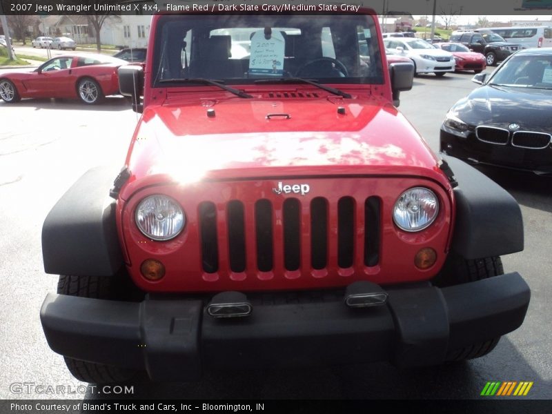 Flame Red / Dark Slate Gray/Medium Slate Gray 2007 Jeep Wrangler Unlimited X 4x4