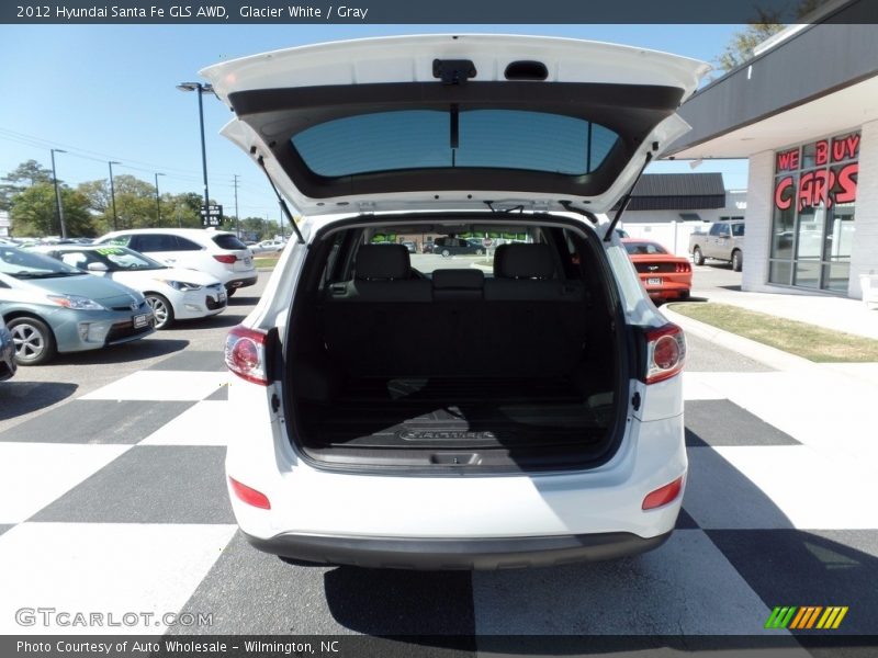 Glacier White / Gray 2012 Hyundai Santa Fe GLS AWD