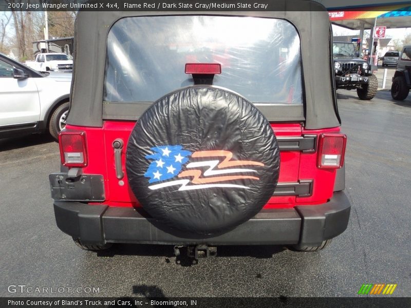 Flame Red / Dark Slate Gray/Medium Slate Gray 2007 Jeep Wrangler Unlimited X 4x4