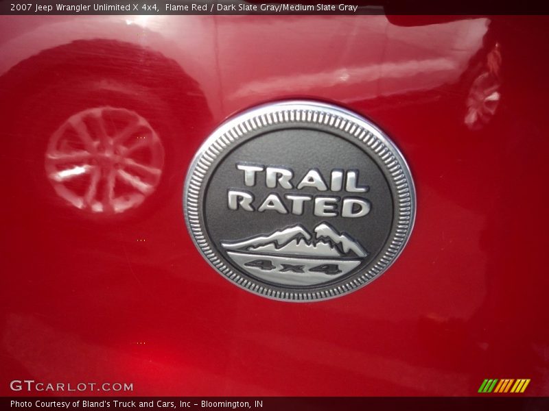 Flame Red / Dark Slate Gray/Medium Slate Gray 2007 Jeep Wrangler Unlimited X 4x4