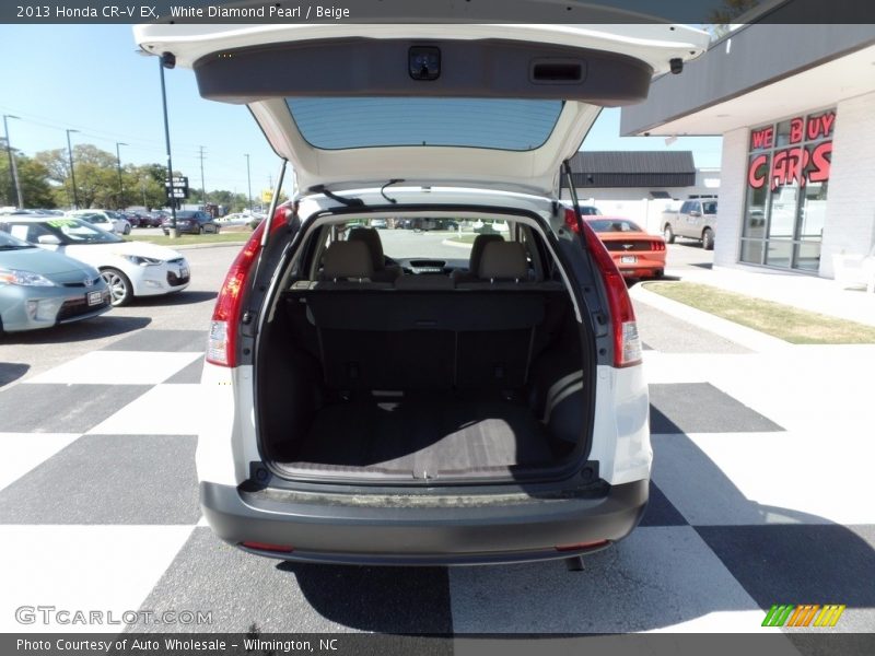 White Diamond Pearl / Beige 2013 Honda CR-V EX