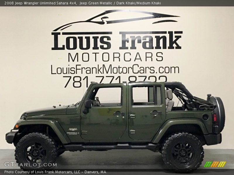 Jeep Green Metallic / Dark Khaki/Medium Khaki 2008 Jeep Wrangler Unlimited Sahara 4x4