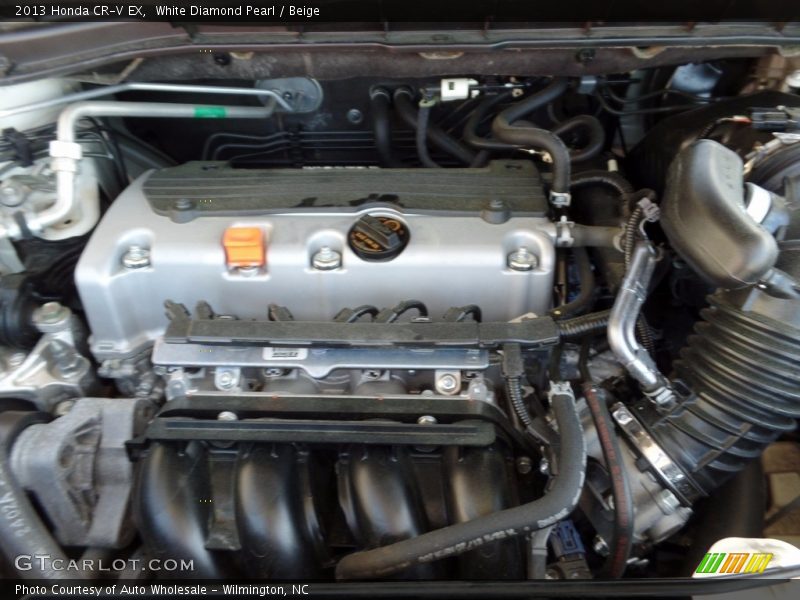 White Diamond Pearl / Beige 2013 Honda CR-V EX