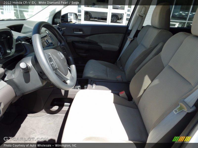 White Diamond Pearl / Beige 2013 Honda CR-V EX