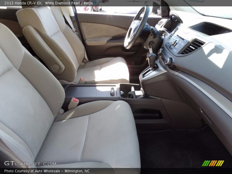 White Diamond Pearl / Beige 2013 Honda CR-V EX
