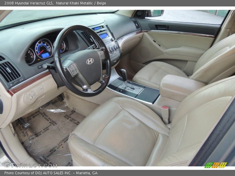  2008 Veracruz GLS Beige Interior