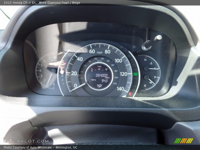 White Diamond Pearl / Beige 2013 Honda CR-V EX