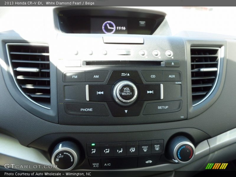 White Diamond Pearl / Beige 2013 Honda CR-V EX