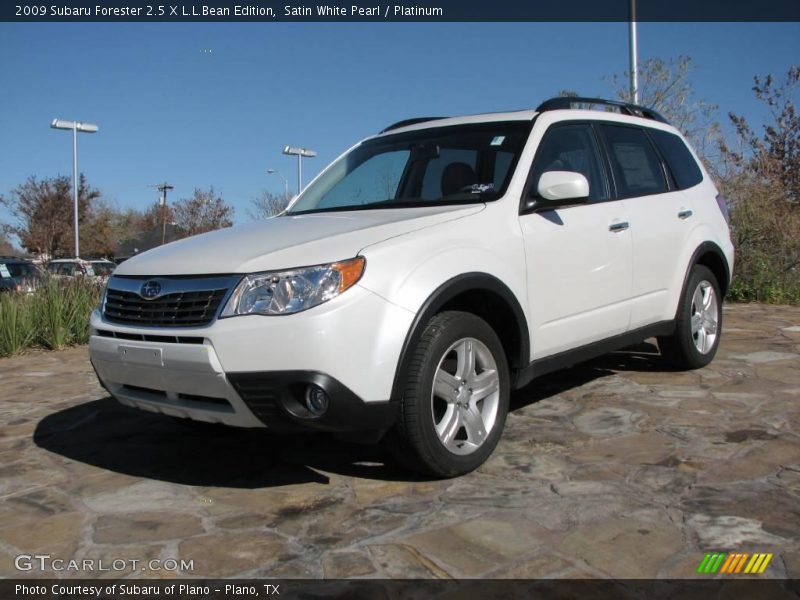 Satin White Pearl / Platinum 2009 Subaru Forester 2.5 X L.L.Bean Edition