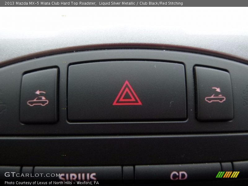 Liquid Silver Metallic / Club Black/Red Stitching 2013 Mazda MX-5 Miata Club Hard Top Roadster