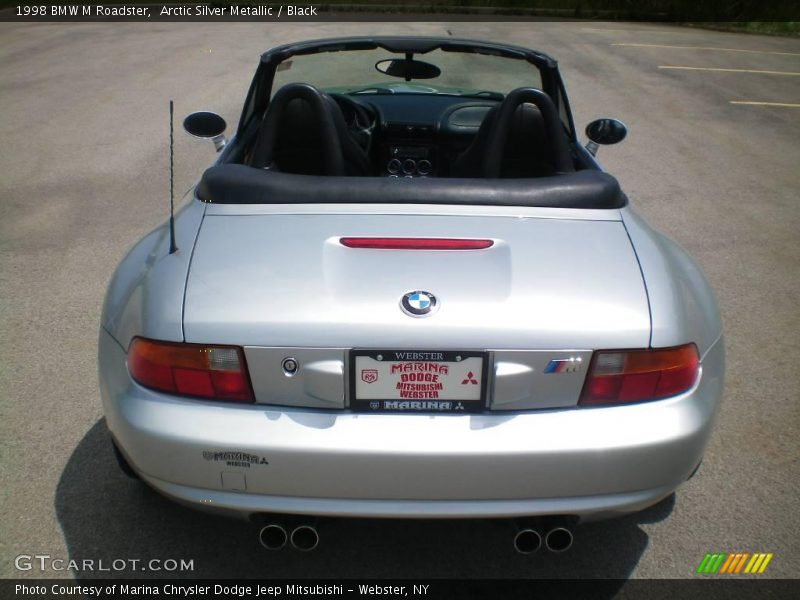 Arctic Silver Metallic / Black 1998 BMW M Roadster