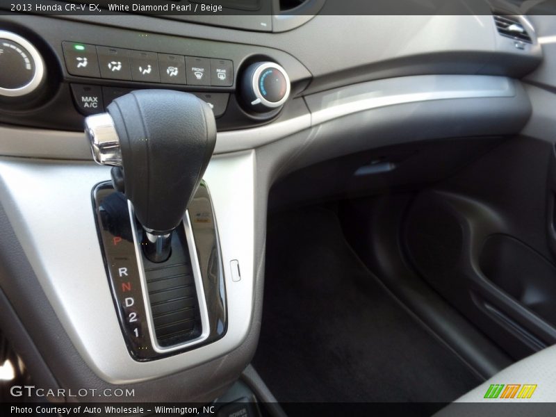 White Diamond Pearl / Beige 2013 Honda CR-V EX