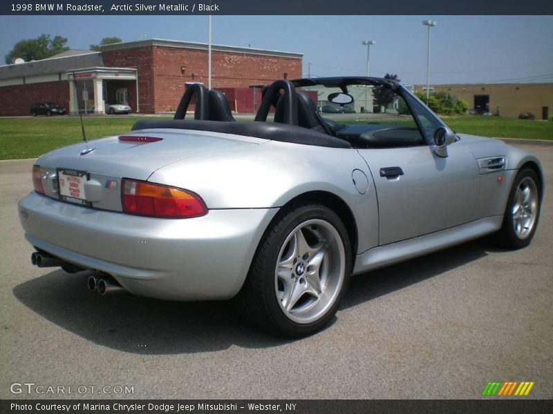 Arctic Silver Metallic / Black 1998 BMW M Roadster