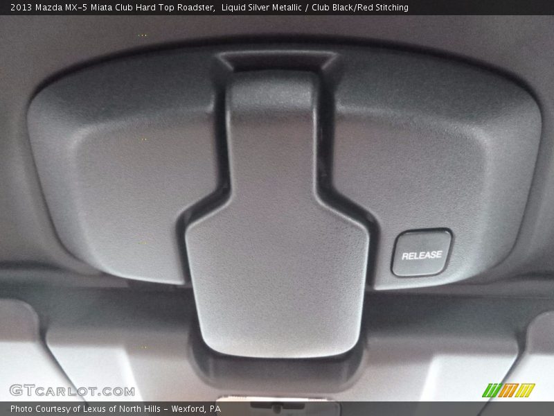 Liquid Silver Metallic / Club Black/Red Stitching 2013 Mazda MX-5 Miata Club Hard Top Roadster