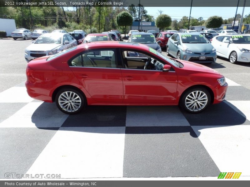 Tornado Red / Cornsilk Beige 2012 Volkswagen Jetta SEL Sedan