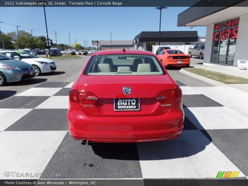 Tornado Red / Cornsilk Beige 2012 Volkswagen Jetta SEL Sedan