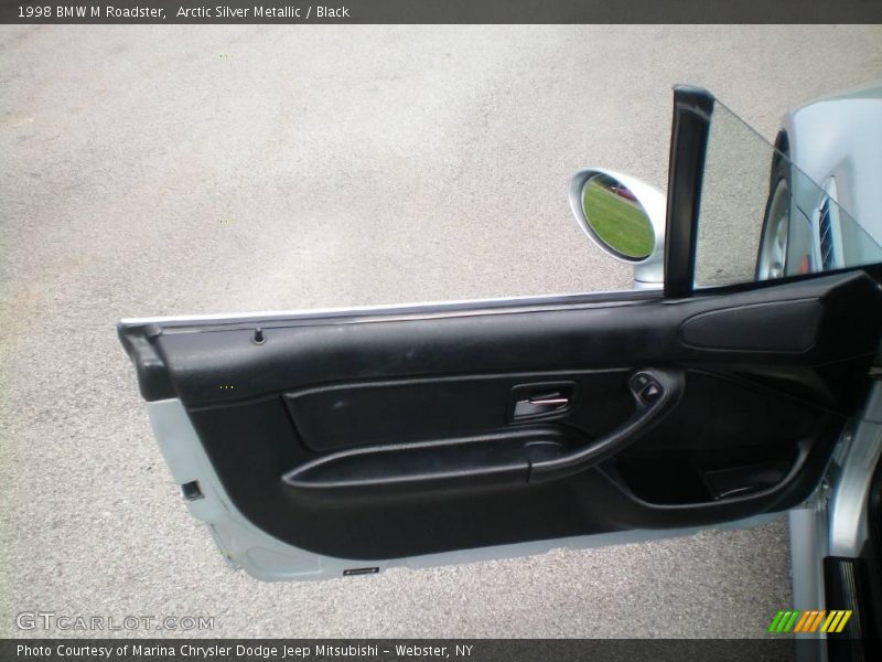 Arctic Silver Metallic / Black 1998 BMW M Roadster