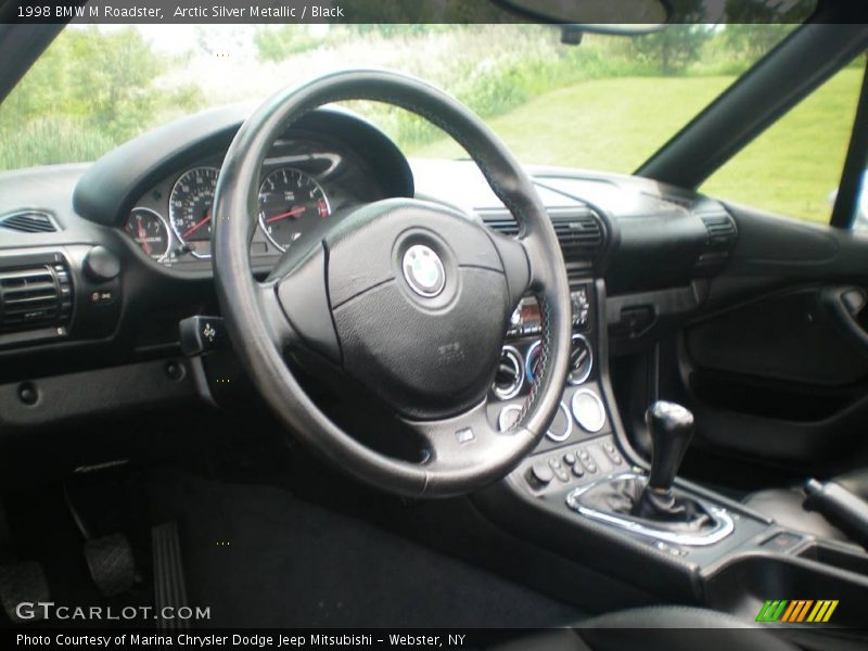 Arctic Silver Metallic / Black 1998 BMW M Roadster