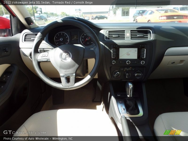 Tornado Red / Cornsilk Beige 2012 Volkswagen Jetta SEL Sedan