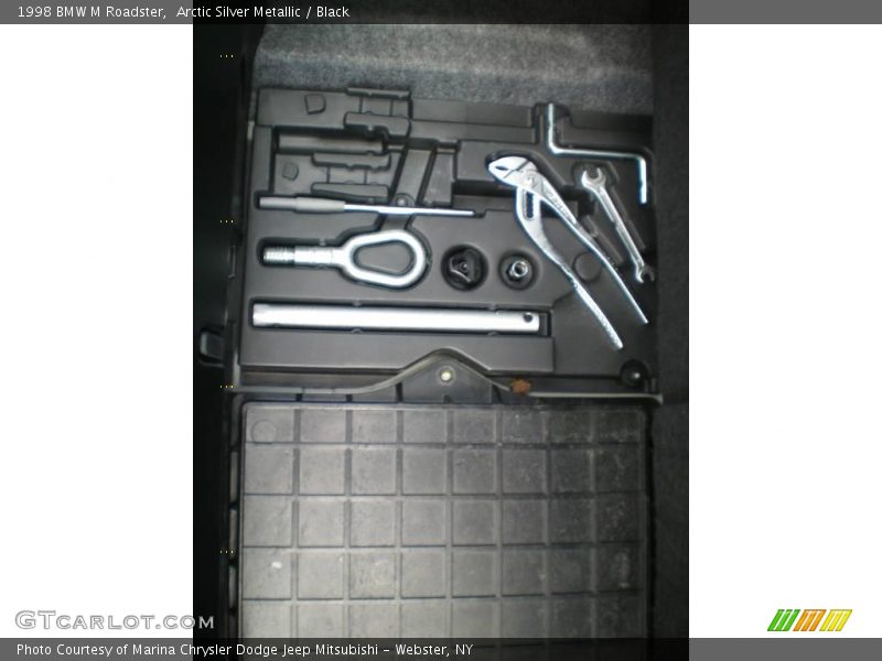 Arctic Silver Metallic / Black 1998 BMW M Roadster