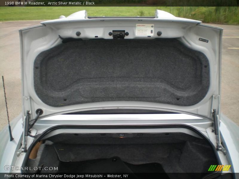 Arctic Silver Metallic / Black 1998 BMW M Roadster