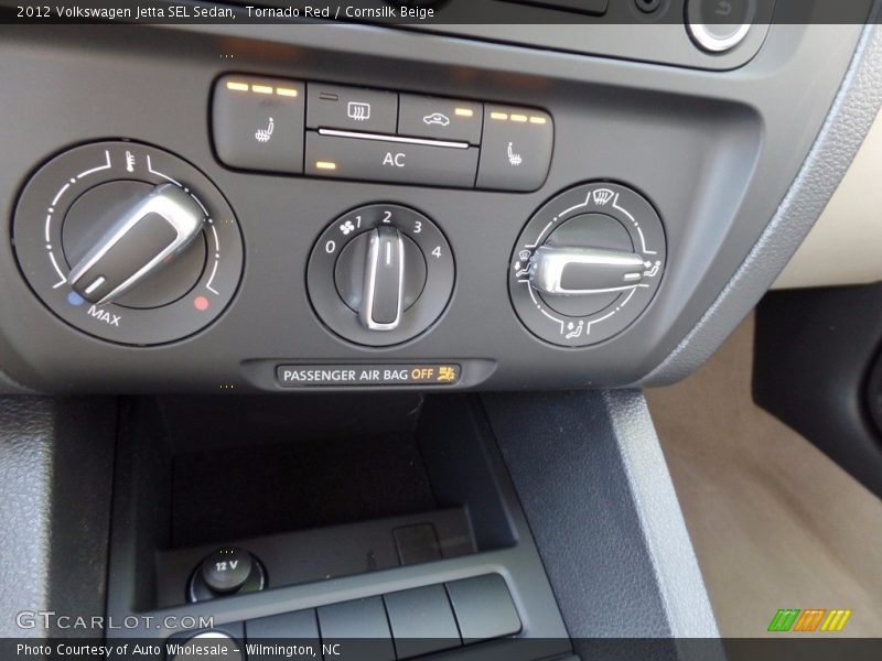 Tornado Red / Cornsilk Beige 2012 Volkswagen Jetta SEL Sedan