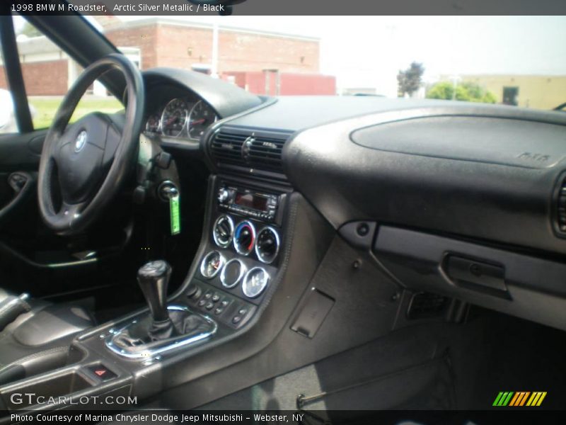 Arctic Silver Metallic / Black 1998 BMW M Roadster