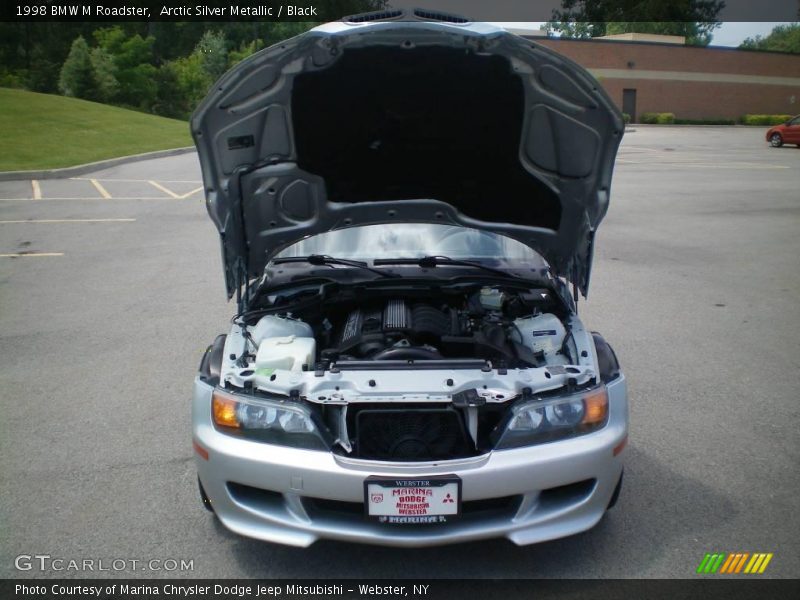 Arctic Silver Metallic / Black 1998 BMW M Roadster