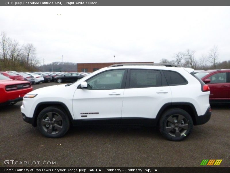 Bright White / Black 2016 Jeep Cherokee Latitude 4x4