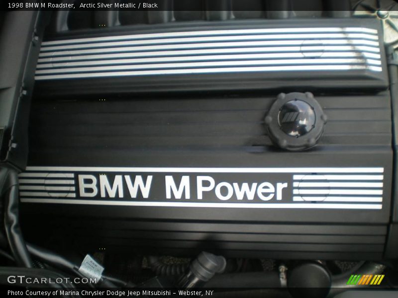 Arctic Silver Metallic / Black 1998 BMW M Roadster