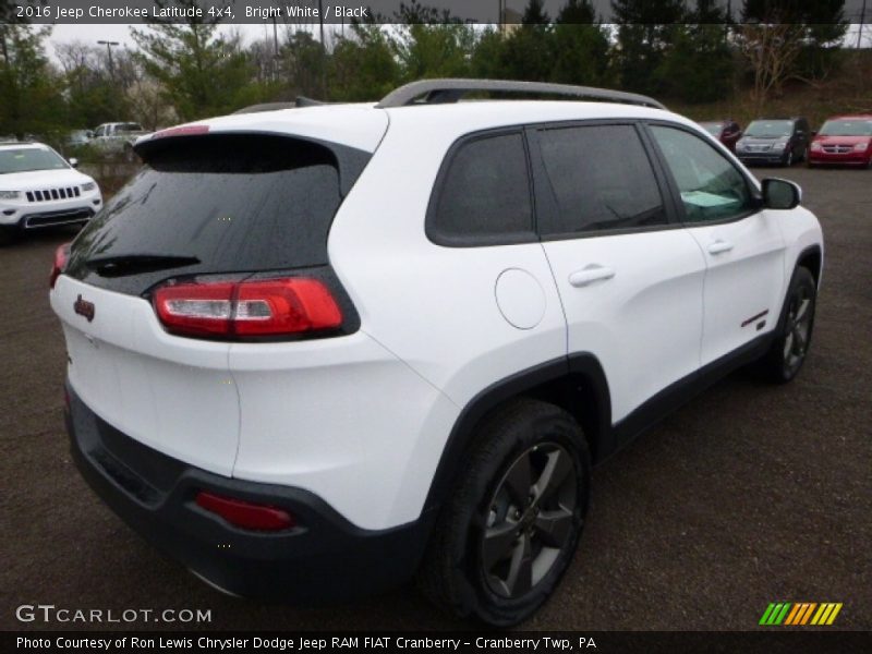 Bright White / Black 2016 Jeep Cherokee Latitude 4x4