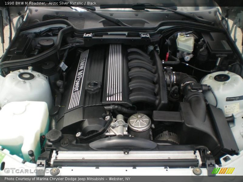 Arctic Silver Metallic / Black 1998 BMW M Roadster