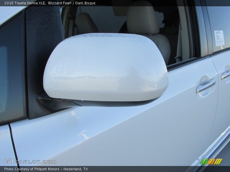 Blizzard Pearl / Dark Bisque 2016 Toyota Sienna XLE