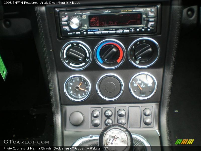 Arctic Silver Metallic / Black 1998 BMW M Roadster