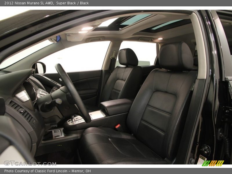 Super Black / Black 2012 Nissan Murano SL AWD