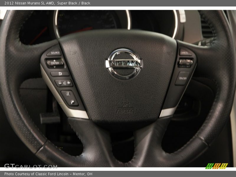 Super Black / Black 2012 Nissan Murano SL AWD