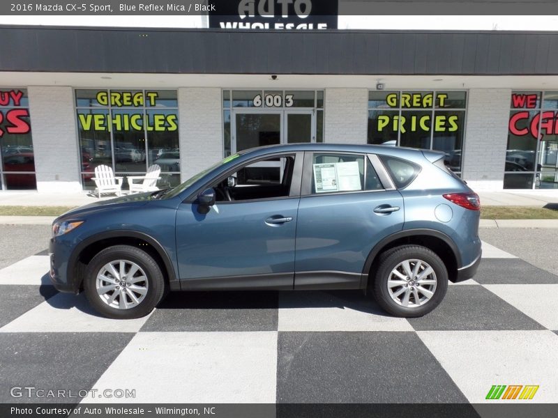 Blue Reflex Mica / Black 2016 Mazda CX-5 Sport