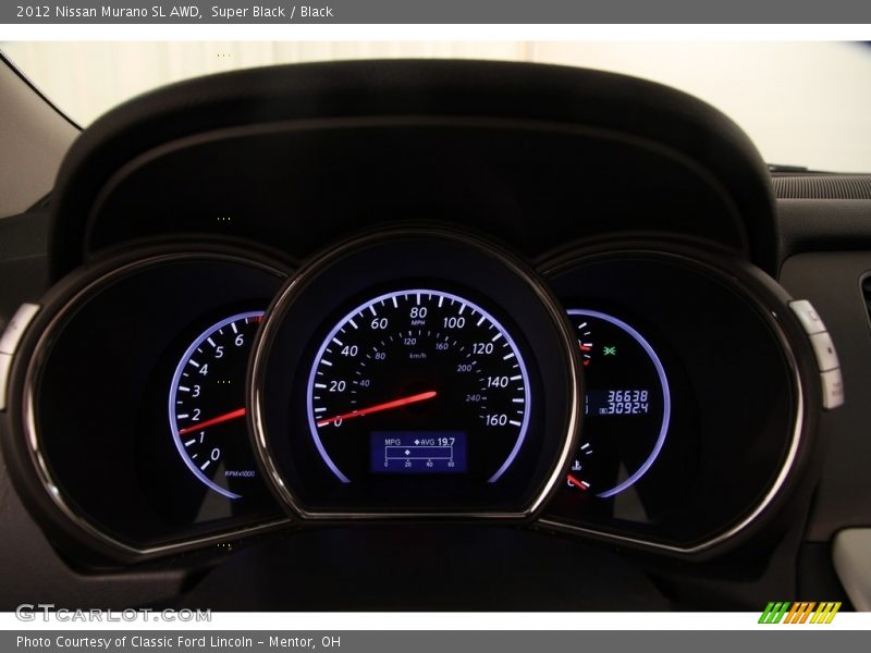 Super Black / Black 2012 Nissan Murano SL AWD