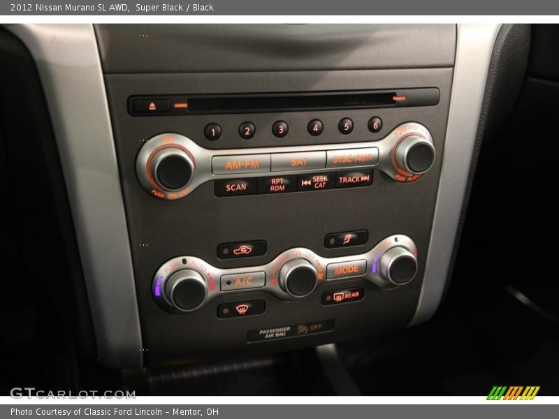 Super Black / Black 2012 Nissan Murano SL AWD