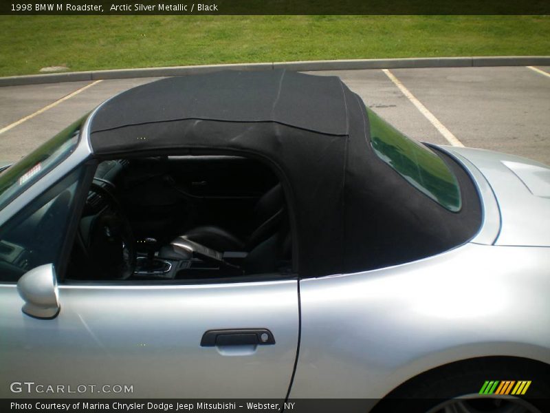 Arctic Silver Metallic / Black 1998 BMW M Roadster
