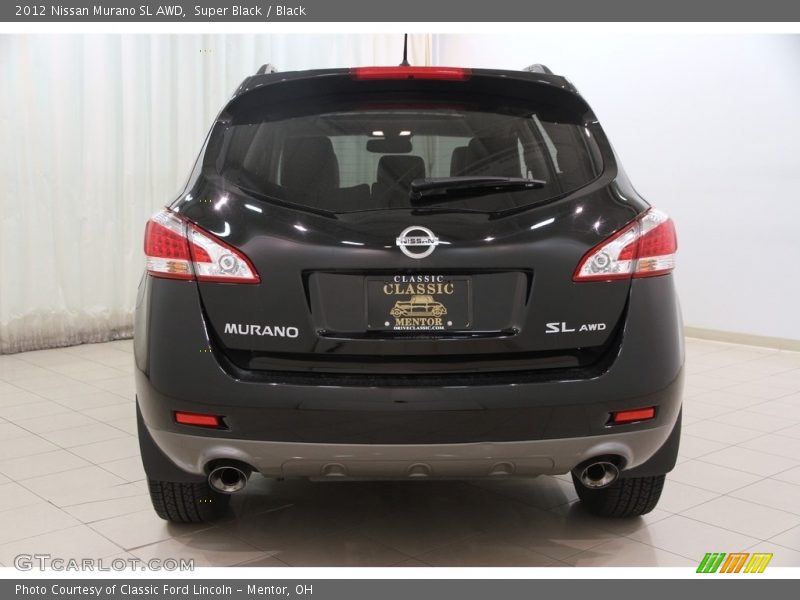 Super Black / Black 2012 Nissan Murano SL AWD