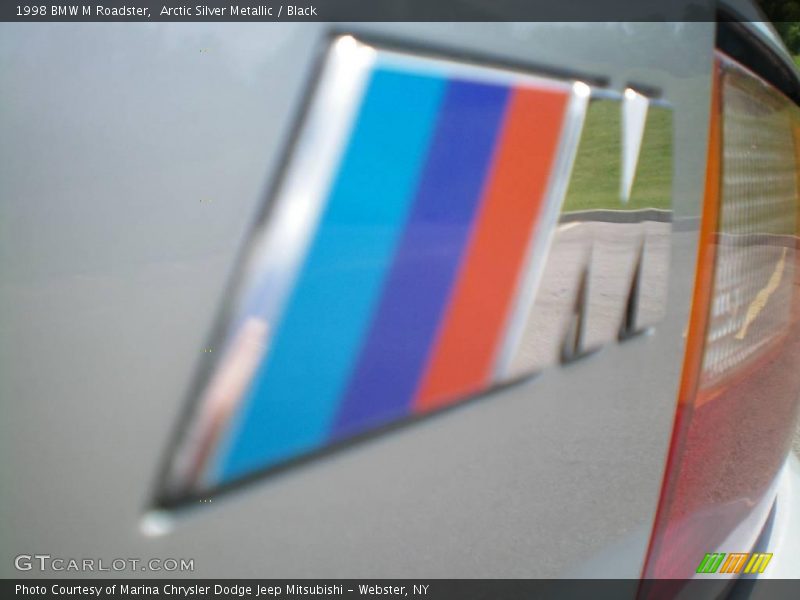 Arctic Silver Metallic / Black 1998 BMW M Roadster