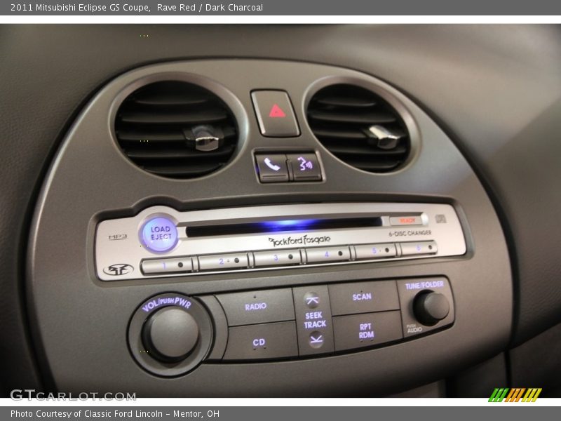 Controls of 2011 Eclipse GS Coupe