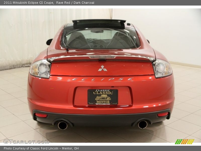 Rave Red / Dark Charcoal 2011 Mitsubishi Eclipse GS Coupe