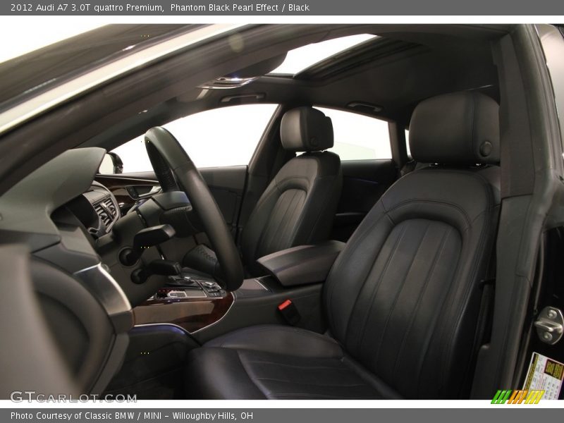 Phantom Black Pearl Effect / Black 2012 Audi A7 3.0T quattro Premium