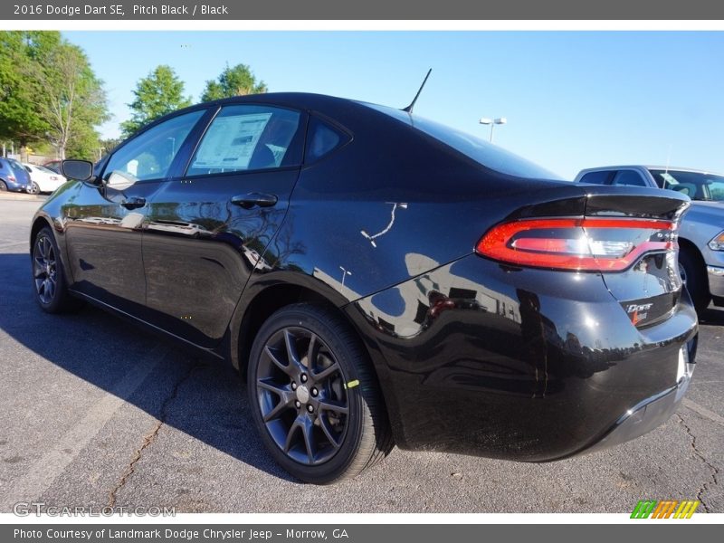 Pitch Black / Black 2016 Dodge Dart SE